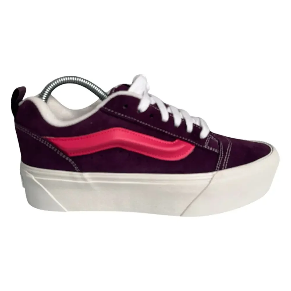 Vans Knu Stack Platform Sneakers Lollipop Purple Chunky Shoes Womens 9